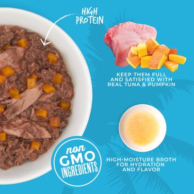 Aloha Friends Tuna Favorites Mega Variety Pack Grain-Free Flaked Wet Cat Food, 3-oz can, case of 36