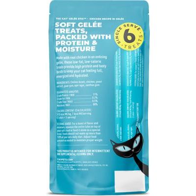 Stix Gelee Chicken Lickable Kitten Treats, bolsa de 3 oz, paquete de 6