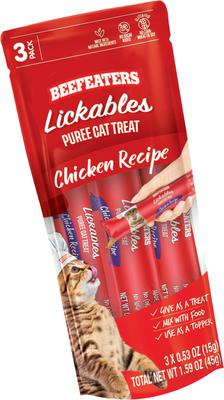 Lickables Salmon Puree Recipe Cat Treat, 1.59-oz bag, case of 12