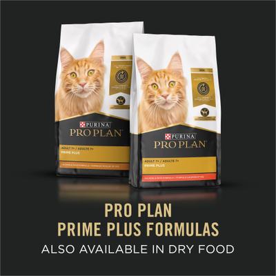 Prime Plus Adult 7+ Ocean Whitefish & Salmon Entree Classic Canned Cat Food, 3-oz, case of 24