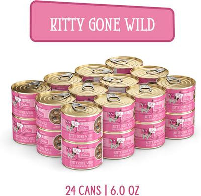 Cats in the Kitchen Kitty Gone Wild Salmon Au Jus Grain-Free Wet Cat Food, 6-oz, case of 24