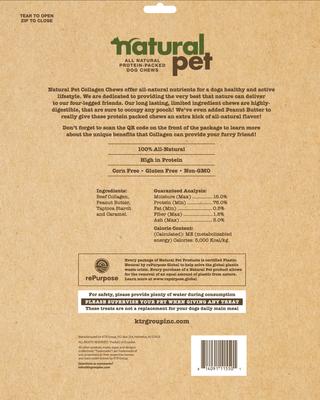 Collagen Chips Natural Dog Chew Treats, 16-oz bag