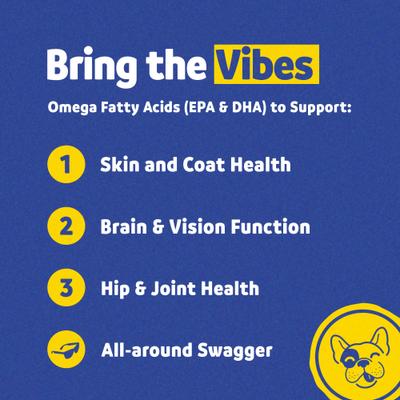 Omega-3 Fish Oil Liquid Skin & Coat Supplement for Dogs, 16-oz, bundle of 3