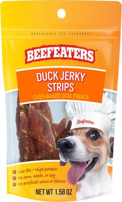 Duck Strips Jerky Dog Treats, 1.58-oz bag, case of 12