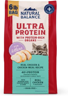 Ultra Protein Chicken & Chicken Meal Recipe Kitten Dry Cat Food, 6-lb bag
