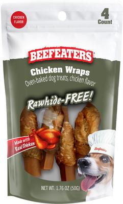 Chicken Wraps Rawhide Free Dog Treat, 1.76-oz bag, case of 12