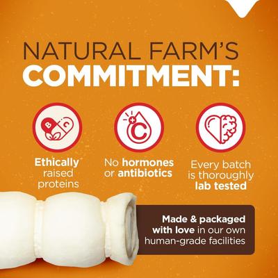 5 to 6-inch Cheek Roll Dog Chews, 4 count