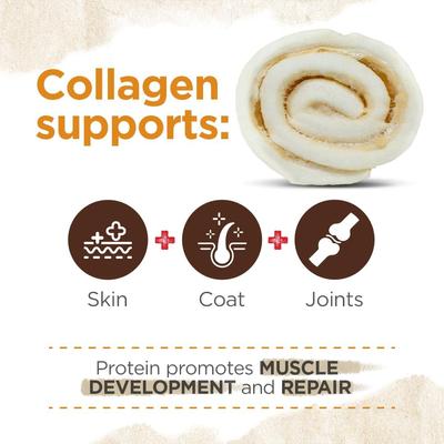 5 to 6-inch Cheek Roll Dog Chews, 4 count