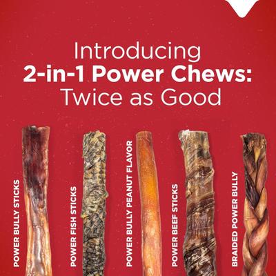 4-inch Power Bully Dog Treats, 16-oz bag