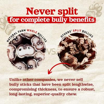 6-inch Select Bully Sticks Dog Treats, 1-lb bag