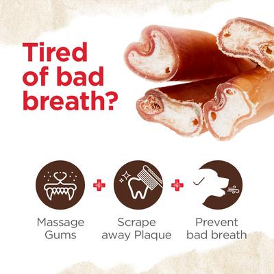 6-inch Extra Thick Bully Sticks Dog Treats, 2 count