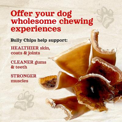 9 to 12-inch Bully Chips Dog Treats, 8-oz bag