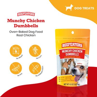Munchy Chicken Dumbbells Jerky Dog Treat, 4.5-oz bag