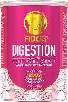 Longevity Grass-Fed Beef Bone Broth Powdered Dog Food Topper, 7-oz jar