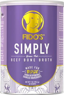 Longevity Grass-Fed Beef Bone Broth Powdered Dog Food Topper, 7-oz jar