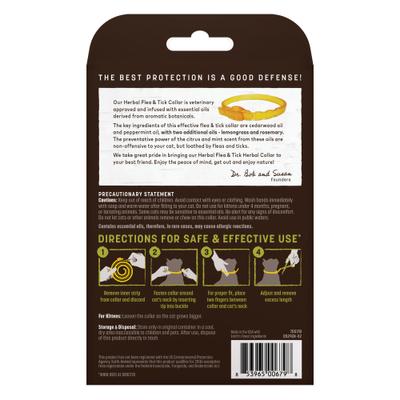 Apothecary Natural Flea & Tick Herbal Collar for Cats