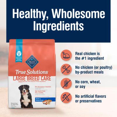 True Solutions Large Breed Care Formula Adult Dry Dog Food, 24-lb bag
