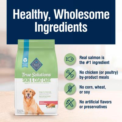 True Solutions Skin & Coat Natural Salmon Adult Dry Dog Food, 24-lb bag