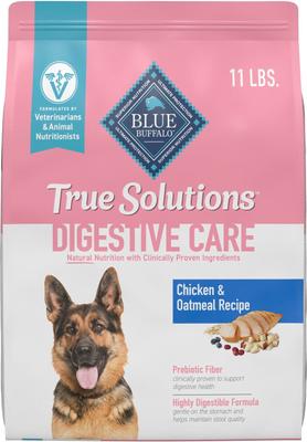 Paquete: alimento seco Blue Buffalo True Solutions Blissful Belly Digestive Care Formula, bolsa de 11 lb + alimento húmedo para perros Digestive Care Formula