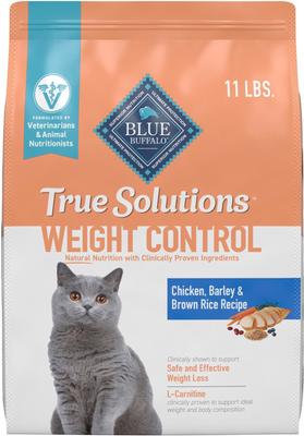 True Solutions Natural Weight Control Chicken Adult Dry Cat Food, 11-lb bag
