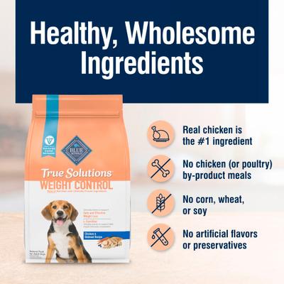 True Solutions Natural Weight Control Chicken Adult Dry Dog Food, 24-lb bag
