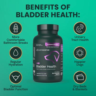 Bladder Strength Chewable Tablets Urinary Supplement for Dogs, 90 count