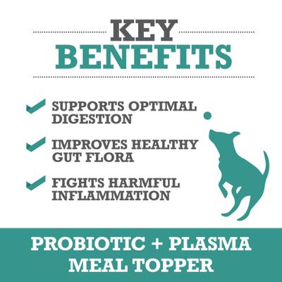 Probiotic + Plasma Meal Topper Dog Supplement, 60 scoops