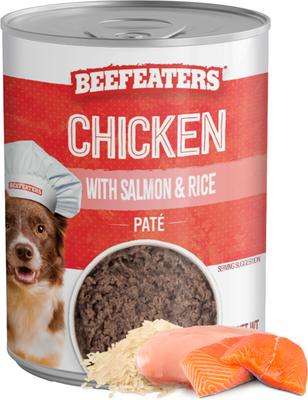 Chicken with Salmon & Rice Pate Wet Dog Food, 13.2-oz can, case of 12