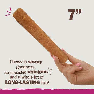 Chewalicious Chewy 'N Savory Rolls Chicken Flavor Dog Chews, 2 count