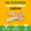 Chewalicious Layered 'N Dipped Natural Crunchy Sticks Oat Flavor Dog Chews, 2 count