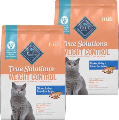 True Solutions Natural Weight Control Chicken Adult Dry Cat Food, 11-lb bag