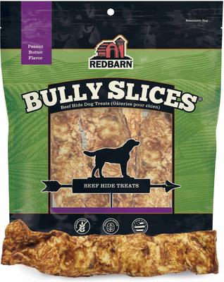 Golosinas para perros Bully Slices con sabor a mantequilla de maní y carne de res, bolsa de 9 oz