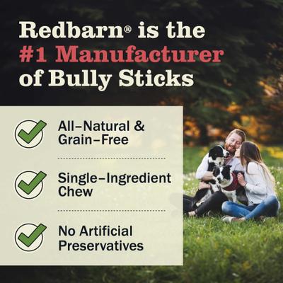 Premium 7" Bully Sticks Dog Treats, 6 count