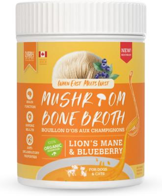 Lion'S Mane & Blueberry Organic Powder-Supplement Dog & Cat Food Topper, 140g bottle