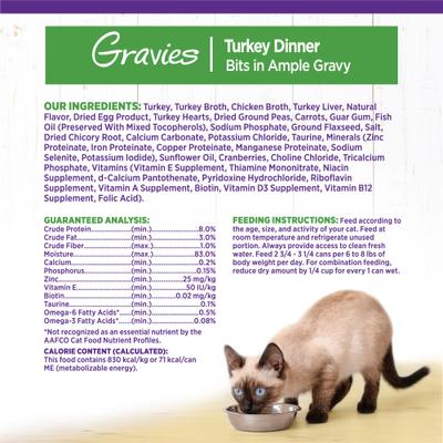 Complete Health Natural Grain-Free Gravies Turkey Dinner Canned Cat Food, 3-oz, case of 12