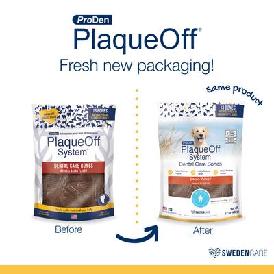 Bundle: ProDen PlaqueOff System Natural Bacon Flavored + Chicken & Pumpkin Flavored Dental Bone Dog Treats