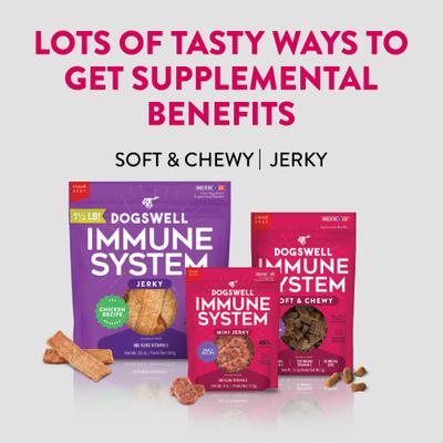 Immune System Mini Jerky Duck Recipe Grain-Free Dog Treats, 4-oz bag