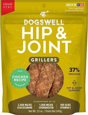 Hip & Joint Grillers Chicken Recipe Grain-Free Dog Treats, 24-oz bag