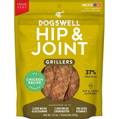 Premios para perros Hip & Joint Grillers con receta de pollo sin cereales, bolsa de 355 g