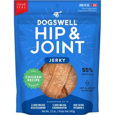 Premios para perros Hip & Joint Jerky Beef Recipe sin cereales, bolsa de 10 oz