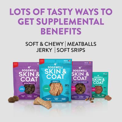 Skin & Coat Meatballs Duck Recipe Grain-Free Dog Treats, 14-oz bag