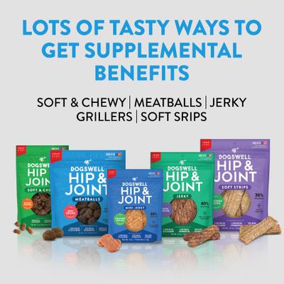 Hip & Joint Meatballs Beef Recipe Grain-Free Dog Treats, 14-oz bag