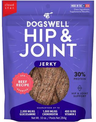 Hip & Joint Jerky Beef Recipe Grain-Free Dog Treats, 10-oz bag