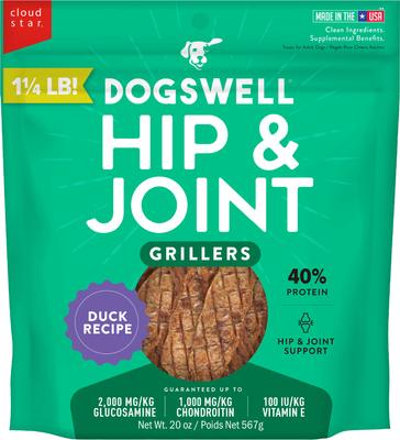 Hip & Joint Grillers Chicken Recipe Grain-Free Dog Treats, 12-oz bag