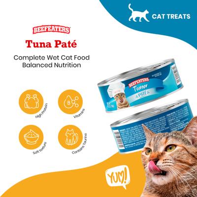 Tuna Pate Wet Cat Food, 5.5-oz can, case of 24