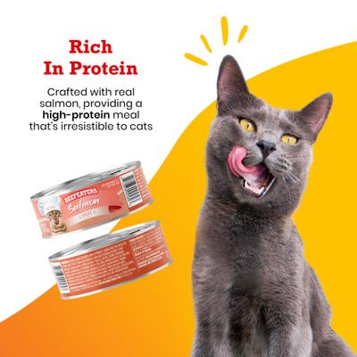 Salmon Pate Wet Cat Food, 3-oz can, case of 24