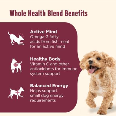 Alimento seco para perros Whole Health Blend de razas pequeñas con pollo y verduras (paquete de 2,7 kg)