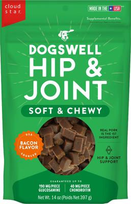Hip & Joint Bacon Flavor Grain-Free Soft & Chewy Dog Treats, 14-oz bag