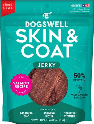 Skin & Coat Jerky Lamb Recipe Grain-Free Dog Treats, 10-oz bag