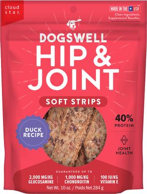 Hip & Joint Soft Strips Chicken Recipe Grain-Free Dog Treats, 20-oz bag